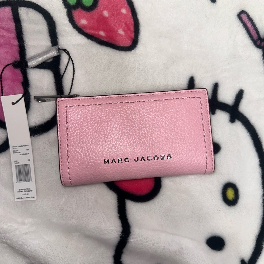 Marc Jacobs Pink Leather Card Holder